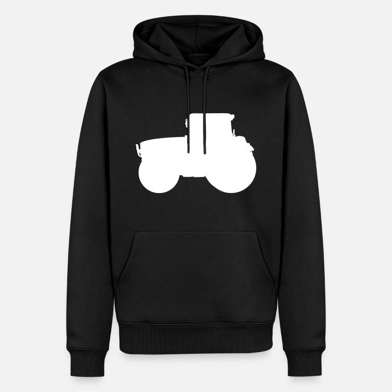 Traktor Trecker Ackerschlepper Schlepper - Männer Premium Bio Hoodie - Schwarz