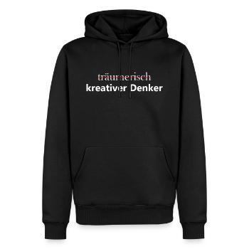 Träumerisch Wortspiel Euphemismus - Männer Premium Bio Hoodie - Schwarz - Vorne - Nico (187cm)