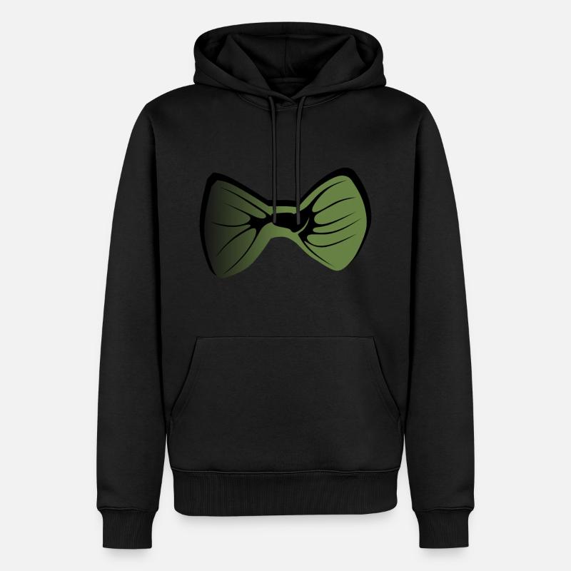 Fliege 2604 i - Männer Premium Bio Hoodie - Schwarz