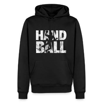 Handball shirt cadeau handball handball - Sweat à capuche Premium bio Homme - noir - Devant - Nico (187cm)