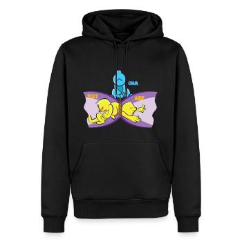 Ohm loi génie physique physique physicien cadeau - Sweat à capuche Premium bio Homme - noir - Devant - Nico (187cm)