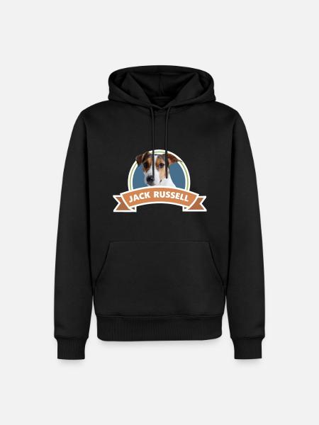 Jack Russel, Hund, Geschenkidee - Männer Premium Bio Hoodie - Schwarz