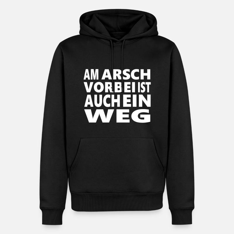 Cooler Spruch - Männer Premium Bio Hoodie - Schwarz
