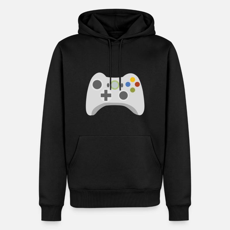 Random 002 Controller - Männer Premium Bio Hoodie - Schwarz