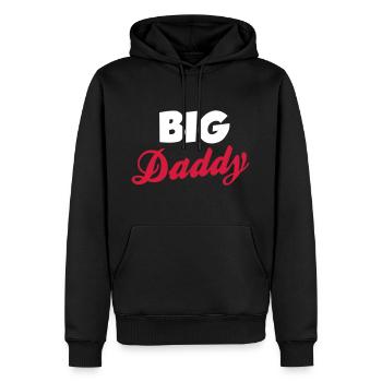 Daddy - Men’s Premium Organic Hoodie - black - Front - Nico (187cm)