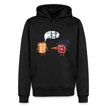 Toastgangster - pistolet à eau - photo drôle - Sweat à capuche Premium bio Homme - noir - Devant - Nico (187cm)