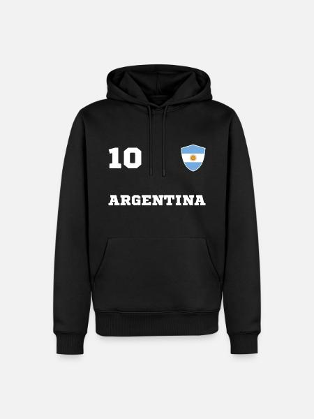 Argentina Team Fan - Men’s Premium Organic Hoodie - black