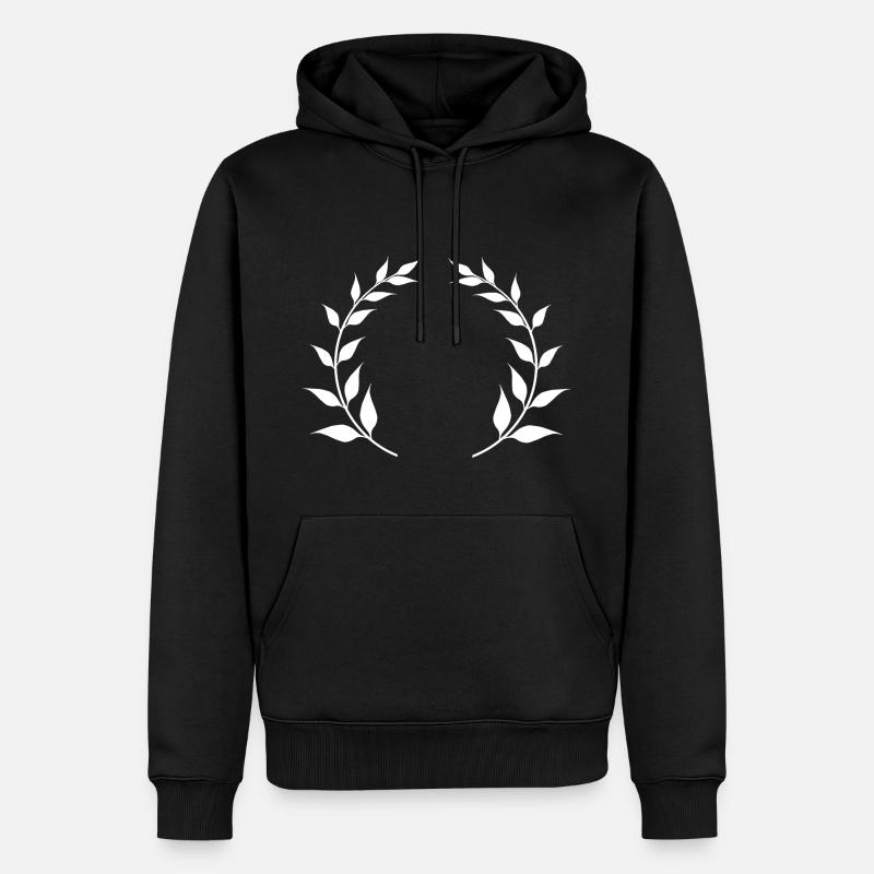 Les lauriers de vainqueur - Sweat à capuche Premium bio Homme - noir