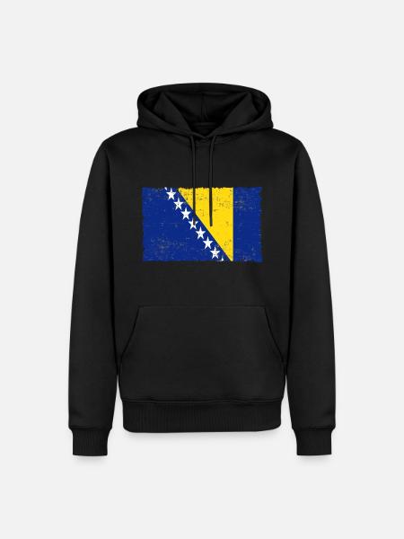 Bosnien - Männer Premium Bio Hoodie - Schwarz
