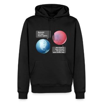 Dégoûtant - Homo sapiens! (Édition simple) - Sweat à capuche Premium bio Homme - noir - Devant - Nico (187cm)