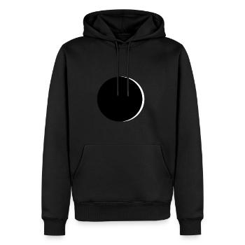 Solar Eclipse 2018 Gift Sun Moon Nature - Men’s Premium Organic Hoodie - black - Front - Nico (187cm)