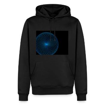 m14 - Sweat à capuche Premium bio Homme - noir - Devant - Nico (187cm)