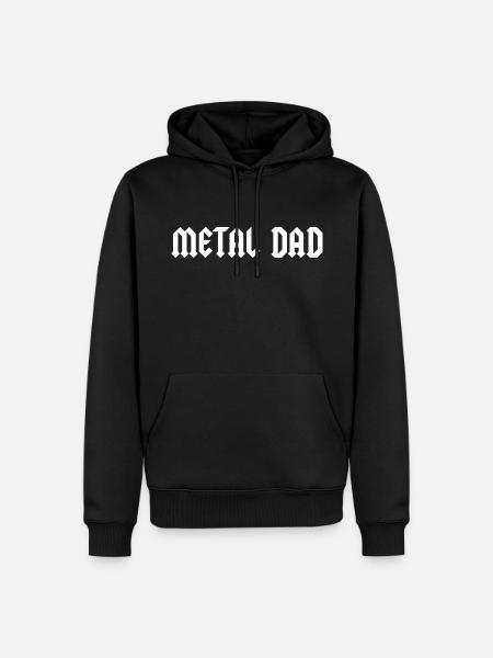 METAL DAD - Männer Premium Bio Hoodie - Schwarz