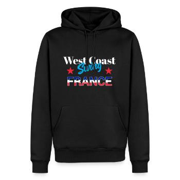 West Coast Swing France WCS Geschenk Tanzen Party - Männer Premium Bio Hoodie - Schwarz - Vorne - Nico (187cm)