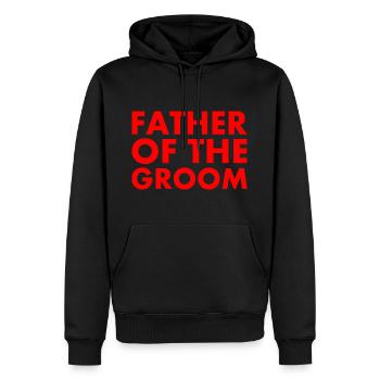 Father of the groom - Männer Premium Bio Hoodie - Schwarz - Vorne - Nico (187cm)