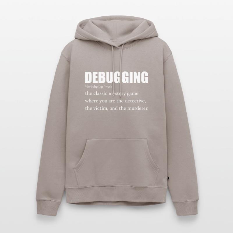 Programmer Debugging Definition Funny IT Developer Men’s Premium Organic Hoodie