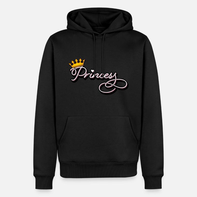 Princesse - Le design princesse - Sweat à capuche Premium bio Homme - noir