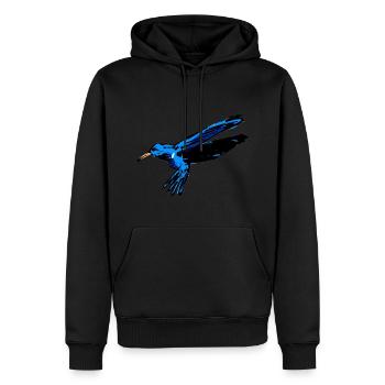 Colibri insecte nectar cadeau enfants hummingbird - Sweat à capuche Premium bio Homme - noir - Devant - Nico (187cm)