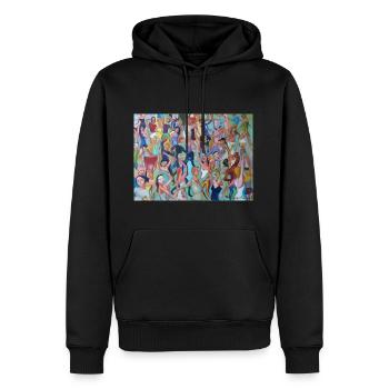la danse 5 - Sweat à capuche Premium bio Homme - noir - Devant - Nico (187cm)