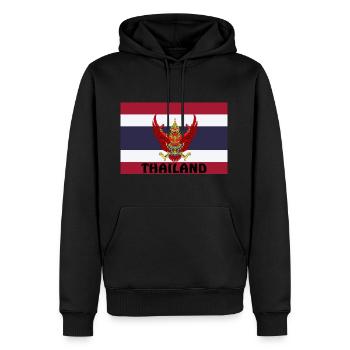 thailand flagge - Männer Premium Bio Hoodie - Schwarz - Vorne - Nico (187cm)