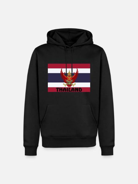 thailand flag - Men’s Premium Organic Hoodie - black