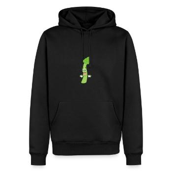 Shirt Spargel Gemüse - Männer Premium Bio Hoodie - Schwarz - Vorne - Nico (187cm)