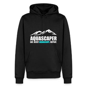 Aquascaping Aquascape Aquarium Cadeau Poisson - Sweat à capuche Premium bio Homme - noir - Devant - Nico (187cm)