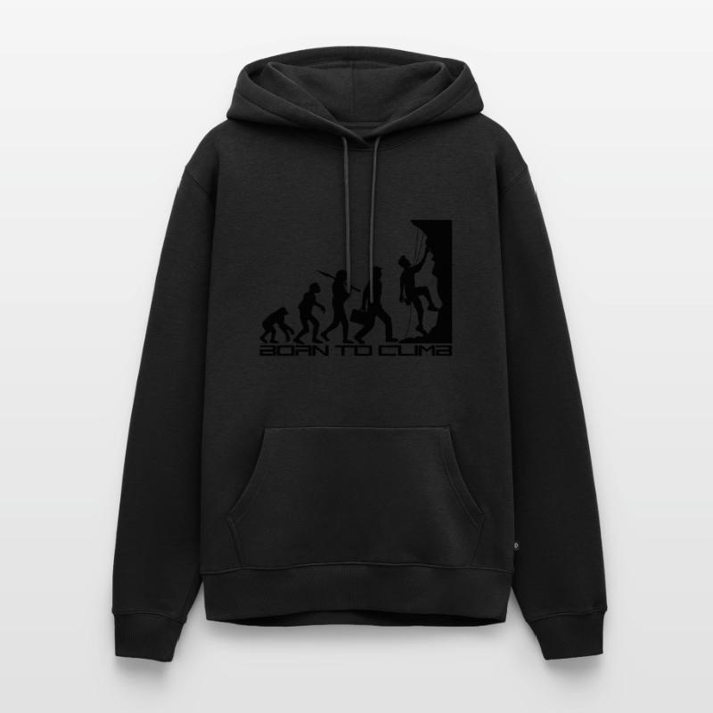 né pour gravir l'évolution évolution née raide Sweat à capuche Premium bio Homme