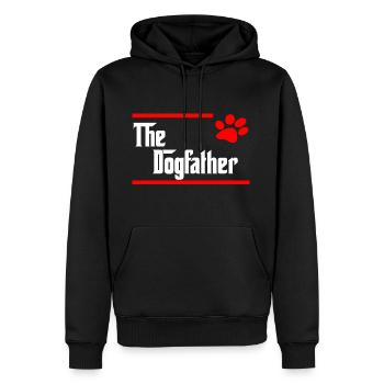 der Hundevater - Männer Premium Bio Hoodie - Schwarz - Vorne - Nico (187cm)
