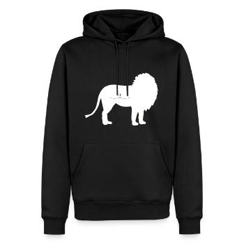 Fort comme un lion - Les gardiens d'Orbis - Sweat à capuche Premium bio Homme - noir - Devant - Nico (187cm)