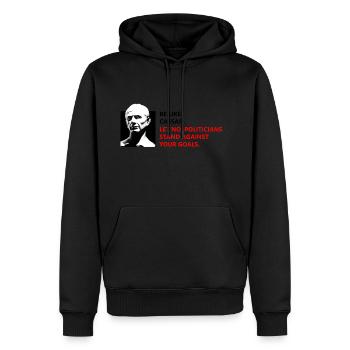 Be like Caesar - Men’s Premium Organic Hoodie - black - Front - Nico (187cm)