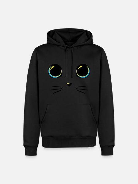 Cat eyes - Men’s Premium Organic Hoodie - black