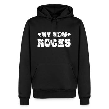 Mother's Day Rock Metal Tattoo Mom Gift - Men’s Premium Organic Hoodie - black - Front - Nico (187cm)