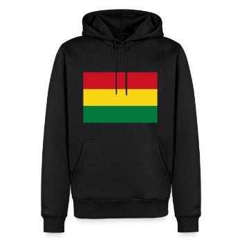 Bolivien - Männer Premium Bio Hoodie - Schwarz - Vorne - Nico (187cm)