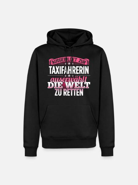 TAXIFAHRERIN - Die Auserwählte - Männer Premium Bio Hoodie - Schwarz