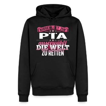 PTA - Die Auserwählte - Männer Premium Bio Hoodie - Schwarz - Vorne - Nico (187cm)