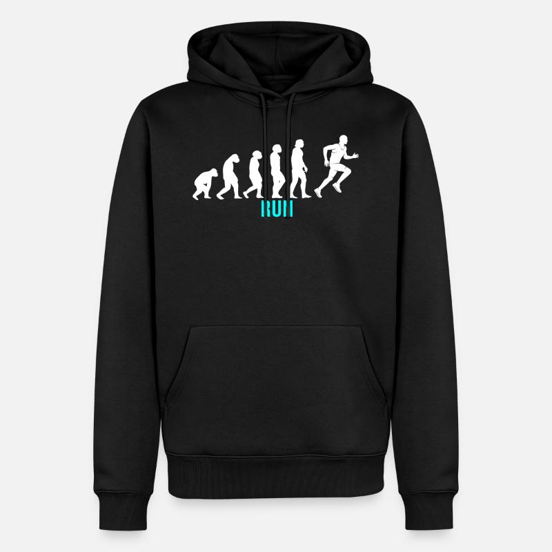 Run Evolution - Men’s Premium Organic Hoodie - black