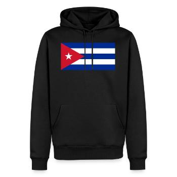 Cuba - Sweat à capuche Premium bio Homme - noir - Devant - Nico (187cm)