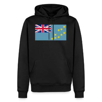 Tuvalu Flagg - Männer Premium Bio Hoodie - Schwarz - Vorne - Nico (187cm)