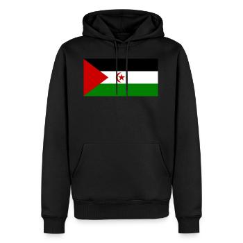 Westsahara-Flagge - Männer Premium Bio Hoodie - Schwarz - Vorne - Nico (187cm)