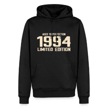 1994 Edition limitée 1994 Anniversaire 1994 Rétro - Sweat à capuche Premium bio Homme - noir - Devant - Nico (187cm)