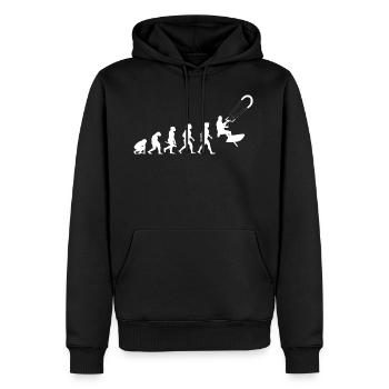 Evolution Kitesurfen Kiteboarden Lenkdrachensegeln - Männer Premium Bio Hoodie - Schwarz - Vorne - Nico (187cm)