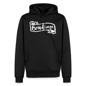 Groom, Bachelor / Bräutigam / Bachelor Party / JGA - Männer Premium Bio Hoodie - Schwarz - Vorne - Nico (187cm)