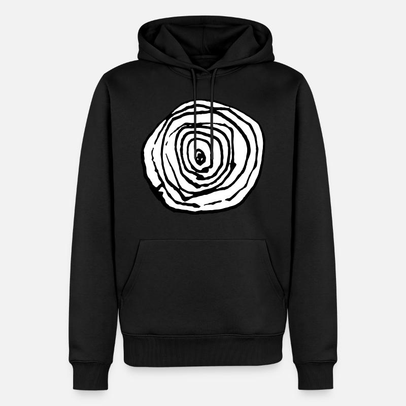 œil - Sweat à capuche Premium bio Homme - noir