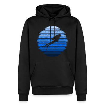 Divers Diving Water Scuba Diving Diving - Men’s Premium Organic Hoodie - black - Front - Nico (187cm)