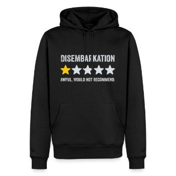 Disembarkation Awful Would Not Recommend - Cruise - Sweat à capuche Premium bio Homme - noir - Devant - Nico (187cm)