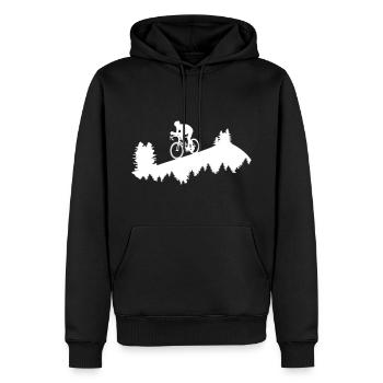 Cycling, Cycling, Road cycling - Men’s Premium Organic Hoodie - black - Front - Nico (187cm)