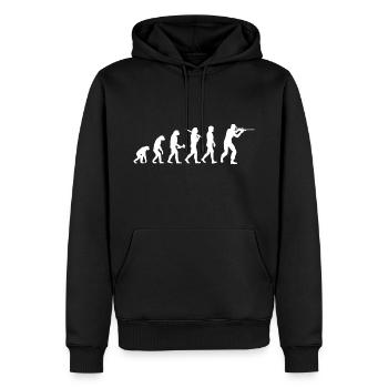 Cadeau de tir sportif de tireur de sport de club de tir - Sweat à capuche Premium bio Homme - noir - Devant - Nico (187cm)