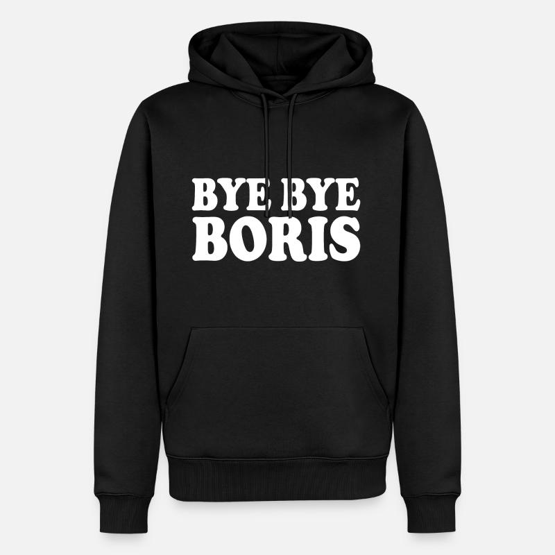 Bye bye boris - Sweat à capuche Premium bio Homme - noir