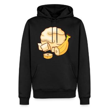 Bananen Eis Speiseeis Eiskrem Eiscreme Kugeleis - Männer Premium Bio Hoodie - Schwarz - Vorne - Nico (187cm)
